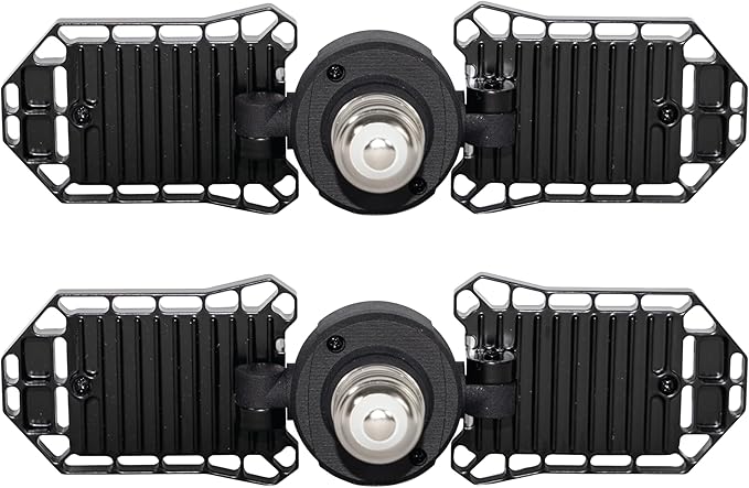 GT-Lite 3000 Lumen LED Garage Light, 300-Watt Equivalent, Adjustable 2-Panel Bulb, 150-Watt Equivalent, 5000K Daylight, E26, 2Pack