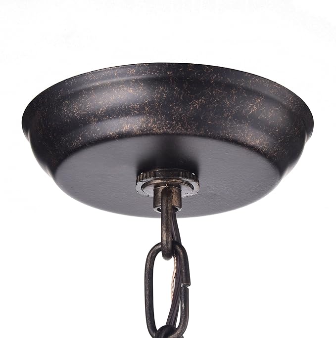 Edvivi Amorette Mini Chandelier Crystal, 1 Light Modern Elegant Glam Ceiling Light Fixture Antique Bronze, Adjustable Hanging Lighting for Closet, Bedroom, Girls Room, Kitchen Island