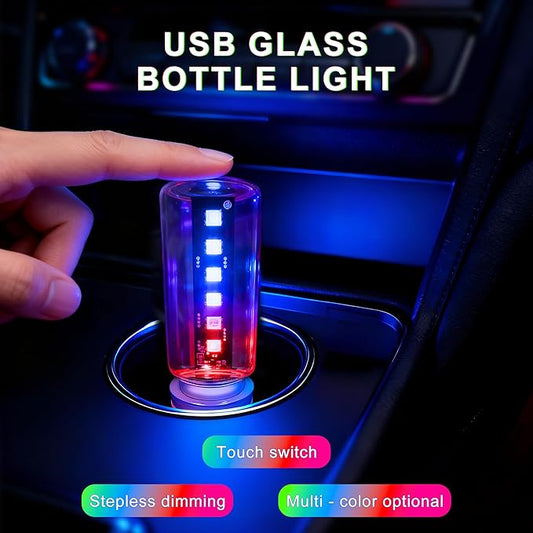 13-in-1 Car USB Night Light - Touch Dimmable LED Filament Lamp with 13 Modes & 7 Colors, USB Interior Lights for Car, Truck, Party, Camping, Holiday, Bedroom, Desktop(2Pcs)