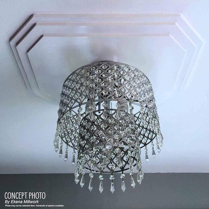 Ekena Millwork Lisbon Ceiling Medallion, Athenian Green Crackle