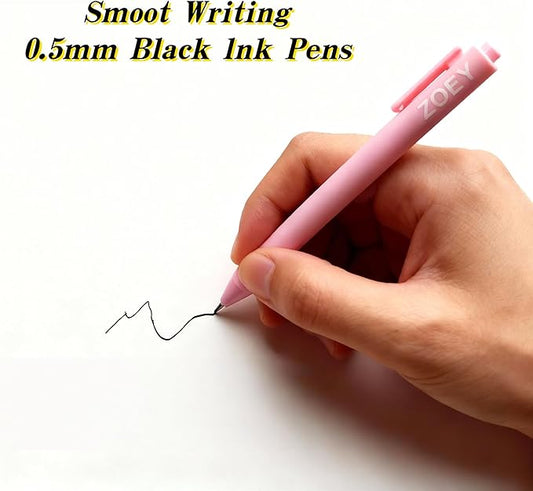 Kpop Merch Pen Set – 9 Colorful Gel Pens Inspired by Virtual Idol Characters, Black Ink Writing Pens for Fans, Cute Stationery Gift for Students & Music Lovers
