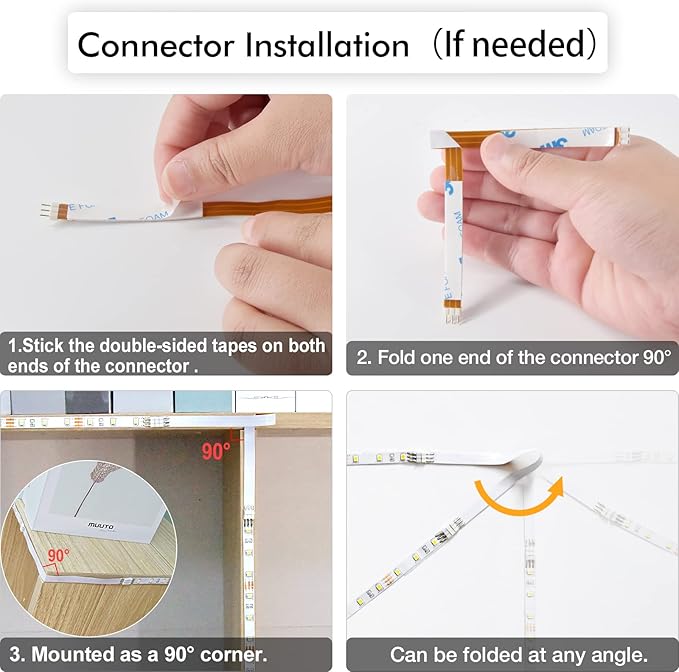 WOBANE Under Cabinet Lighting Kit, 6PCS 20inch LED Strip Bars with 24W Adapter,RF Remote,Hidden Super Bright Daylight for Kitchen Cabinet,Under Desk,Counter Lighting,4000K Natural White,1500LM