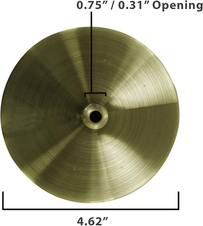 Royal Designs, Inc. Hanging Pendant Lighting, Vintage-Style Keyless Uno Threaded Dimmable Pendant Light Socket and Canopy, Antique Brass with Brown Rayon Fabric Cord