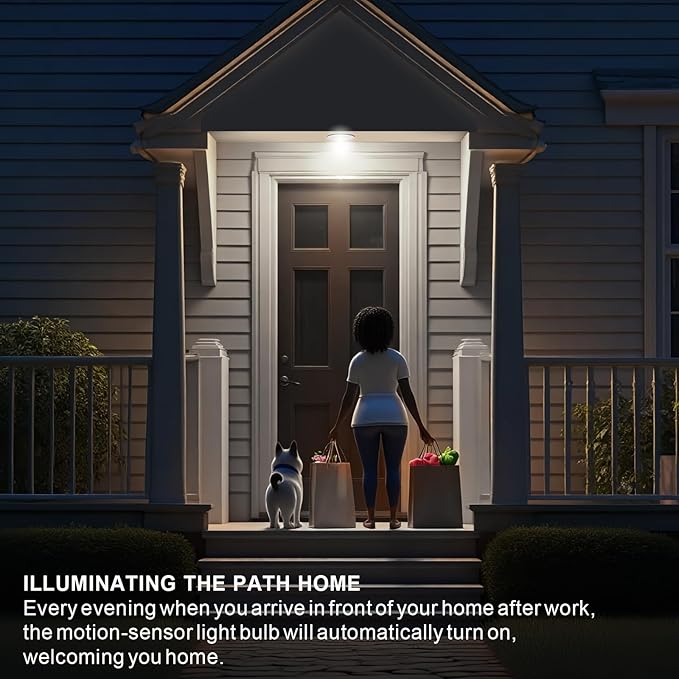Motion Sensor Downlight, Dusk to Dawn Security 6 Inch Led Recessed Night Lights,17W Equivalent 100W 5800K Daylight, Indoor Motion Activation Detector Retrofit Ceiling Light, 2 Packs