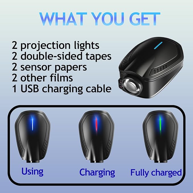 2PCS Car Door Lights Logo Projector Rechargeable Universal,Rechargeable Wireless Car Door Projector Lamp,HD Vehicle Welcome Lights,Shadow Ghost Lamp (Logo-Nii-ss-an)