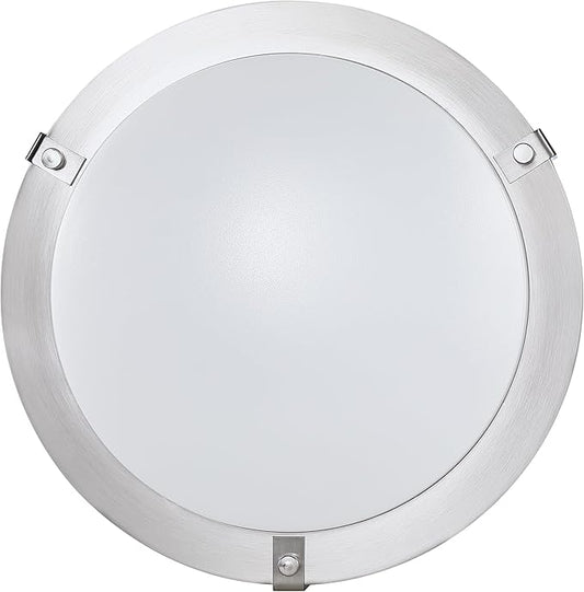 Design House Ripon 11 Inch Integrated LED Ceiling Light 2-Pack, 5 Color Temperature, Dimmable, Satin Nickel – Design House, 589598