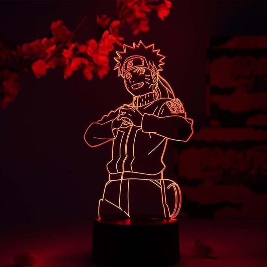 Otaku Lamps Naruto Uzumaki Naruto – Anime Night Light, 16 Color RGB LED – Gift for Otaku