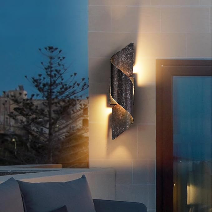 LED Up Down Wall Light, Porch Light, Exterior LED Wall Mounted Light, Modern Outdoor Wall Sconce, Light Fixture for Indoor and Outdoor