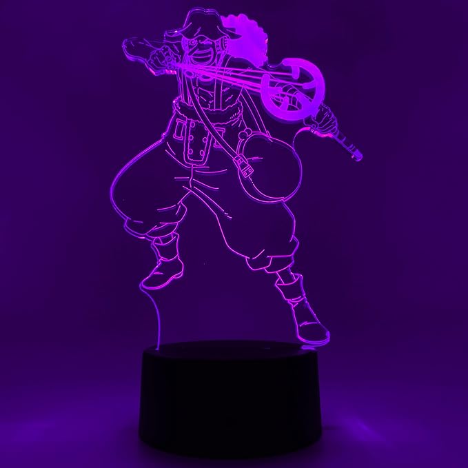 Otaku Lamps Usopp One Piece – Anime Lamp Figure Night Light, 16 Color RGB LED – 3D Anime Room Décor Gift for Otaku
