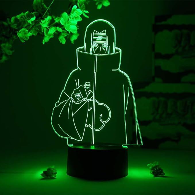 Otaku Lamps Itachi Genjutsu Naruto – Anime Night Light, 16 Color RGB LED – Gift for Otaku