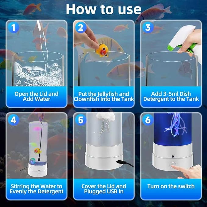 Jellyfish Lamp With Bluetooth Speaker, 17 Colors Changing & 4 Lighting Modes Jelly Fish Light Lamp, USB Powered Jellyfish Decor Light, Christmas Halloween Gifts for Teen Room Decoration, White