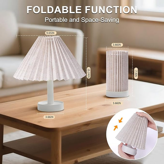 LOVERUIS Rechargeable Night Lights Night Light for Kids, Bedside Lamp with 3 Dimmable Colors for Mom, Bedroom, Camping, Bathroom(White
