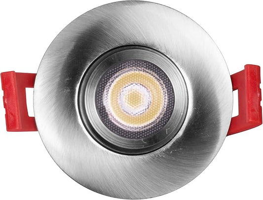 NICOR Lighting 2 inch LED Gimbal Recessed Downlight in Nickel, 5000K (DGD211205KRDNK)