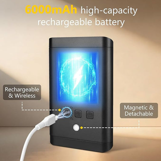 Motion Sensor Wireless Wall Sconce Set of 2 - Battery Operated Wall Light with Timer&Remote Control, 3 Color Temp & Brightness Adjustable 6000mAh Rechargeable for Stairs Bedroom Living Room, Black