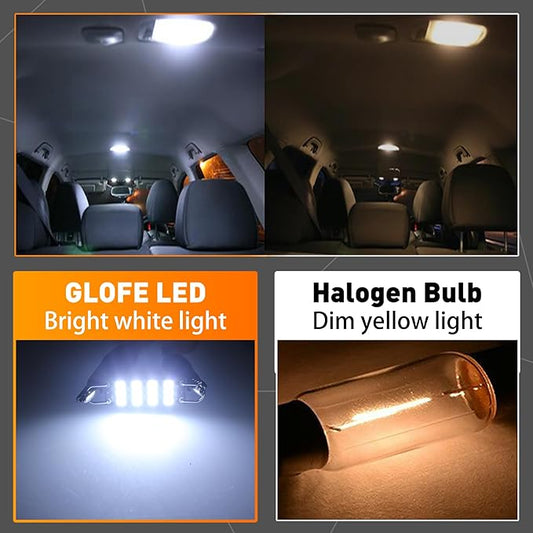 Festoon 561 562 567 564 44mm Led Light White Replacement for Car Interior Light Dome Map Light Door Courtesy Lights Trunk Light (Pack of 2)