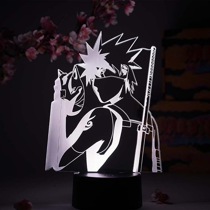 Otaku Lamps Kakashi ANBU Naruto – Anime Night Light, 16 Color RGB LED – Gift for Otaku