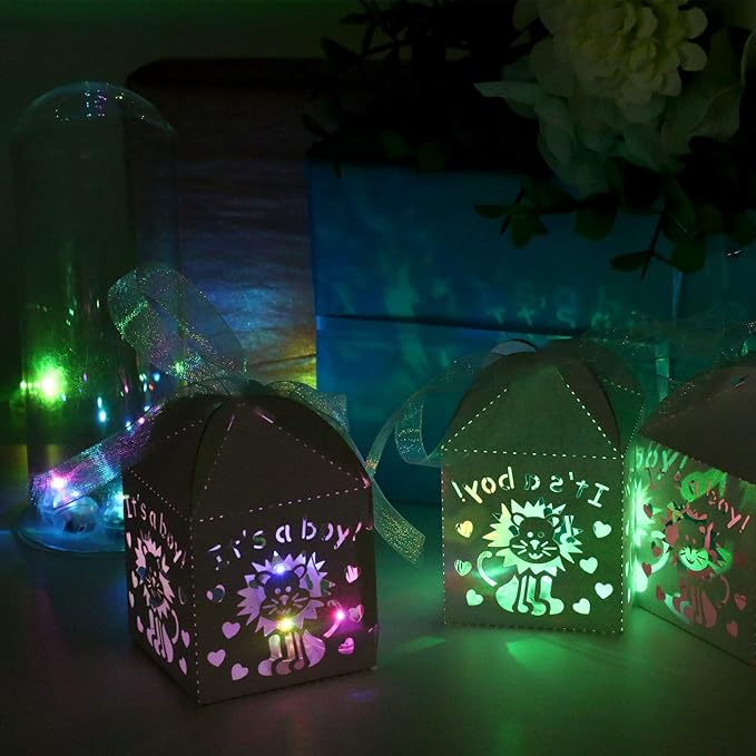 LIHAO 30PCS Mini LED Lights, Flash LED Balloons Light Up Balloons for Party Decorations Neon Party Lights for Paper Lanterns Birthday Party Wedding Easter Eggs Halloween Christmas Decoration-Colorful