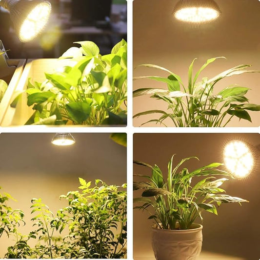 MILYN 2 Pack 100W Led Grow Light Bulb, Pure Warm Full Spectrum Grow Lights for Indoor Plants, E26 Grow Bulb for House Garden Hydroponics Succulent Seed Starting, Growing, Flower| 150LEDs Lamp