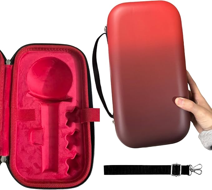Case for Strays Lightstick - Clear Travel Carrying Storage Bag Holder for Ver.1 / Ver.2 Light Stick - Crossbody Protective Cover Merch for K-pop Fans Gift (Red)