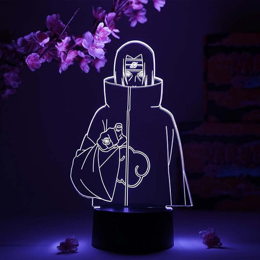 Otaku Lamps Itachi Genjutsu Naruto – Anime Night Light, 16 Color RGB LED – Gift for Otaku