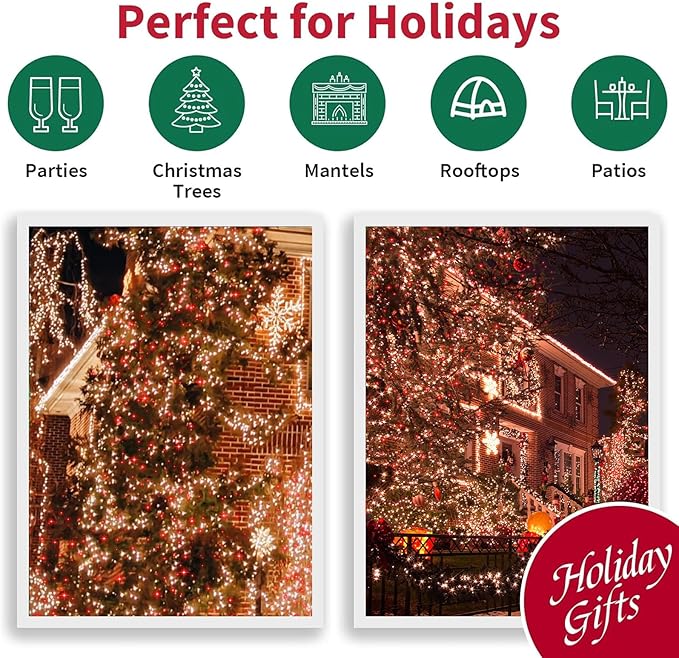 LAMPHOME 100 Count Red Clear Valentine Lights, Connectable 20ft Valentine Room Lights, Plug in Pink Christmas String Light Indoor Outdoor for Christmas Bedroom Valentines Party