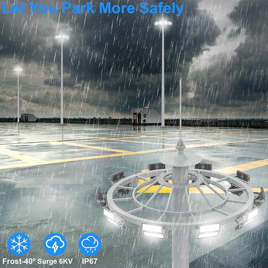 LED Flood Light Outdoor, Led Stadium Lights Super Bright Security Lights 300W, 39000Lumen, Surge 6KV, IP67 Waterproof, 6500K Daylight White