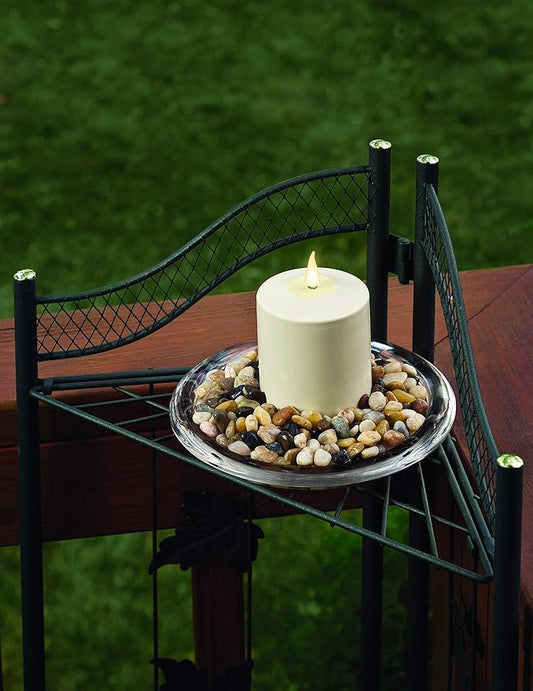 Xodus Innovations FPC1584 Weatherproof Flameless Indoor/Outdoor 4-Inch Battery Powered Pillar Candle with Warm White Realistic Flame