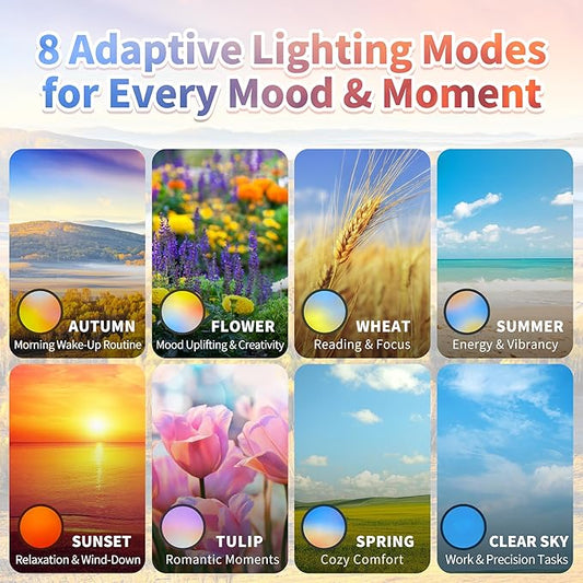 Kalium Ceiling Lights Flush Mount with Remote: LED Black Ceiling Lighting 8 Modes Dimmable Color, Adjustable Temperature for Bedroom, Living Room, Kitchen (16 Inch)