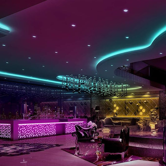 DAYBETTER Led Strip Lights 200ft, RGB Led Light Strip with 44 Keys Remote Controller, Color Changing Led Lights for Bedroom 100 ft of 2 Rolls