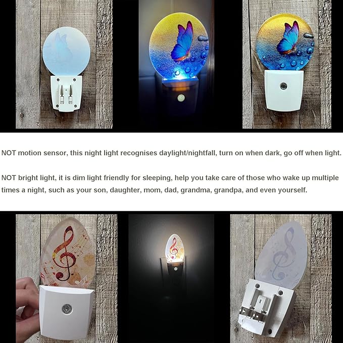 Cartoon Safari Animals Night Light Cute Hippo Crocodile Lion Elephant and Giraffe LED Dusk to Dawn Plug-in Nightlight Auto Sensor for Bedroom Bathroom Hallway Living Room