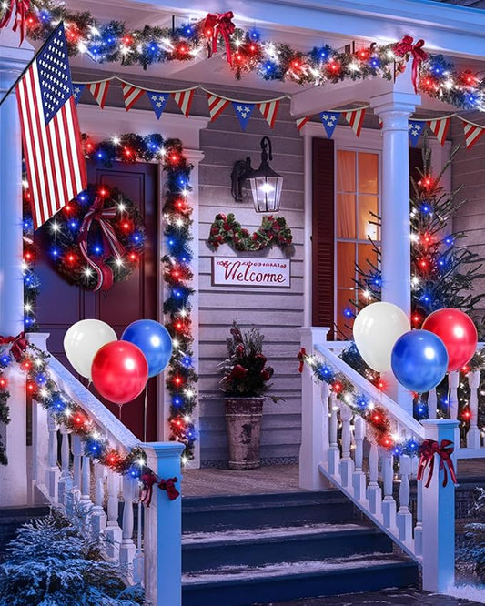 Smart Fairy Lights 33Ft 100 LED Twinkle String Lights with Remote & APP Control, Color Changing USB Fairy Lights Music & Mic Sync for 4th of July Bedroom Holiday Party Decor