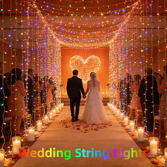 1500 LED 470FT Christmas Lights Outdoor, Christmas String Fairy Lights with Timer & Memory, Waterproof 12 Modes Dimmable Twinkle Tree Lights for Home Patio Wedding Party Yard Xmas Decor, Multicolor
