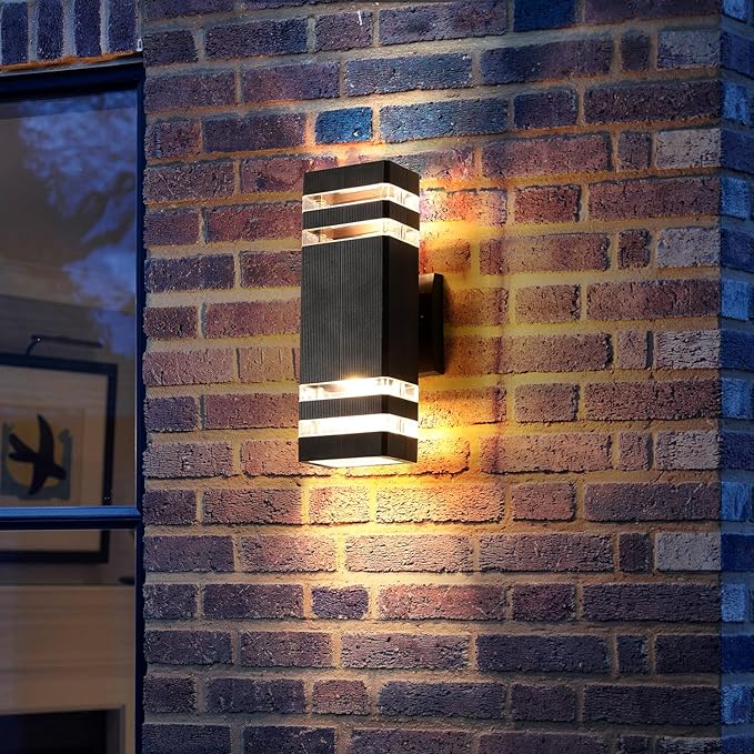6 Pack Outdoor Lights, 14W IP65 3000K 1100LM Warm White Porch Lights, Aluminum for House Porch Patio Garage