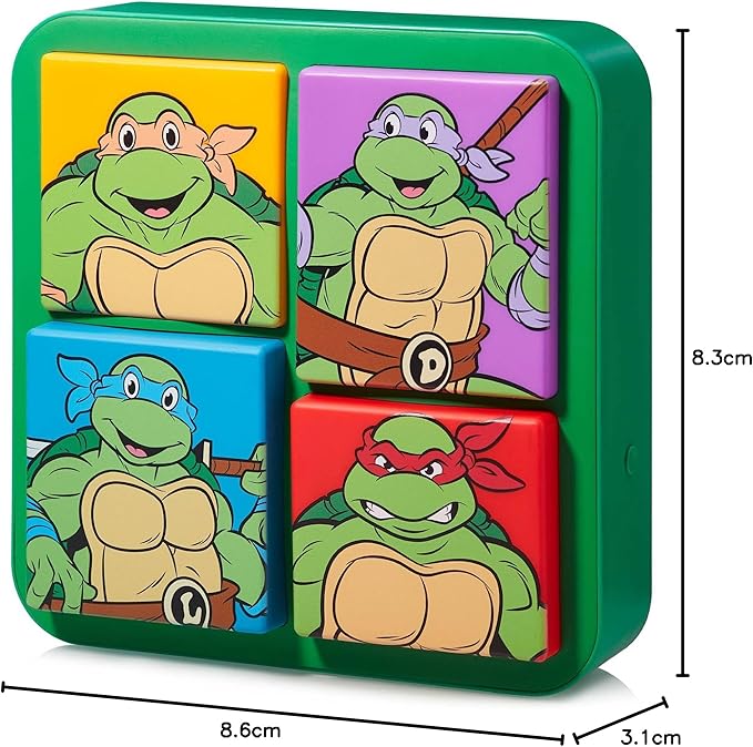 NUMSKULL Official TMNT 3D Logo Desk Lamp Wall Light for Bedroom, Office, Home, Study, Work - Official Teenage Mutant Ninja Turtles Merchandise