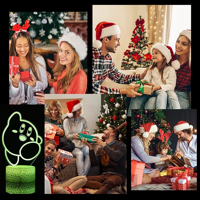 3D Night Light LED Table Lamp 16 Colors Changing with Remote Control Room Decor Gifts for Fans Christmas Birthday