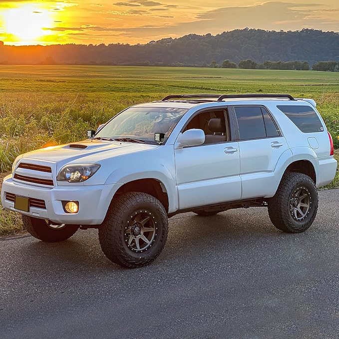 Nilight Ditch Light Brackets Hood Hinges Mount Bracket Kit for Auxiliary Offroad LED Pods Work Lighting Compatible with Toyota 4Runner 4th Gen 2003 2004 2005 2006 2007 2008 2009