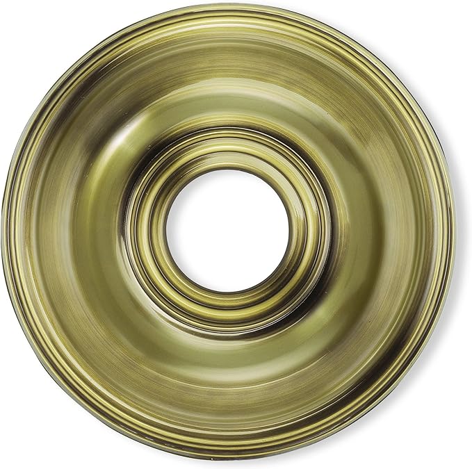 Livex Lighting 8217-01 Traditional Ceiling Medallions Collection Finish, Antique Brass 0.1 x 0.1 x 1