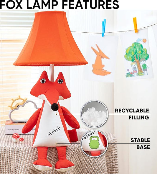 Fox Kids Lamp for Girls Bedroom - 20", Animal Lamp for Kids Room - Cute Christmas Gifts, Birthday Gifts for All Ages: Toddler Boys, Children, Grandkids 3 4 5 and Up Years Old, Sister Brother, Sibling