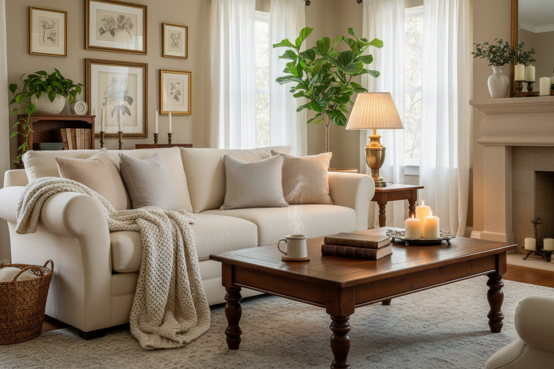 5 Ways to Create a Cozy & Timeless Living Room