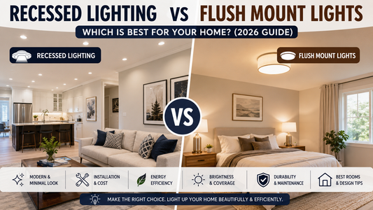 Recessed Lighting vs Flush Mount Lights: Which Is Best for Your Home? (2026 Guide)