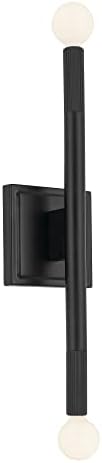 Kichler Odensa 17 Inch 2 Light Wall Sconce in Black