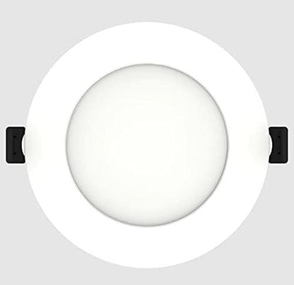 RAB Lighting WFRL-Field-Adjustable Edge-Lit LED Downlight-Canless Wafer Design-Black/White Trim-5CCT Selectable 2700K-5000K-90 CRI-Wet Rated/Dimmable for Modern Ceilings (WFRL6R139FA120WS, 1)