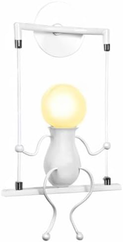 Kawell Humanoid Wall Light Fixtures Modern Wall Lamp Creative Wall Sconce Light Art Deco Max 60W E26 Base for Children Room Bedroom Bedside Living Room Stairs Hallway Restaurant Kitchen