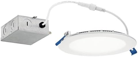 Kichler Direct-to-Ceiling 6 inch Round Slim 30K LED Downlight in White