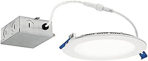 Kichler Direct-to-Ceiling 6 inch Round Slim 27K LED Downlight in White