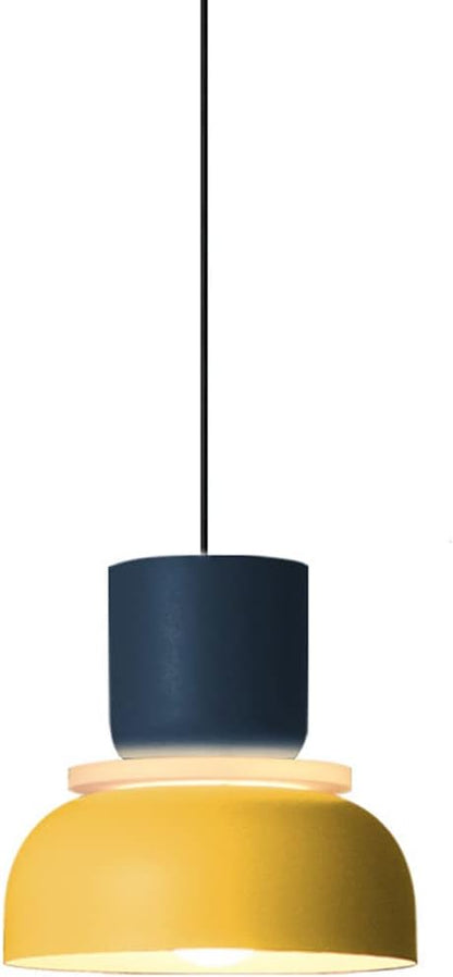 Modern Industrial Pendant Light Macaron Color Barn Style Mid Century Hanging Light Fixture with Aluminum Shade Chandelier Nordic Colorful Ceiling Pendant Lights for Dining Room Kitchen