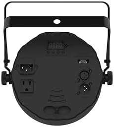 CHAUVET DJ – Slim Par 56 Ils Compact Led Wash Light | 108 RGB LEDs for Color Filled Output | Ils Compatible Coordinated Shows | On Fixture Color Control Without DMX | Power Linking Capability
