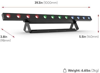 CHAUVET DJ – COLORband T3BT ILS Linear Wash Light | Full-Size RGB Wash with Bluetooth Control, ILS Instant Light Shows, D-Fi USB Wireless DMX, Three-Zone Effects, Stage and Event Lighting