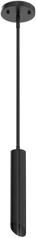 Modern Pendent Lights in Kitchen, Black Mini Pendant Light Bedroom Bedside Table Small Chandelier, Metal Rod Ceiling Pendant Lighting for Kitchen Island Bedroom Restaurant bar (1-Pack)