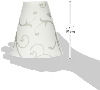 Royal Designs Vellum Tea Light Paper Wine Glass Lampshade, Gray Flower, Set of 20 (TLS-1016-20)